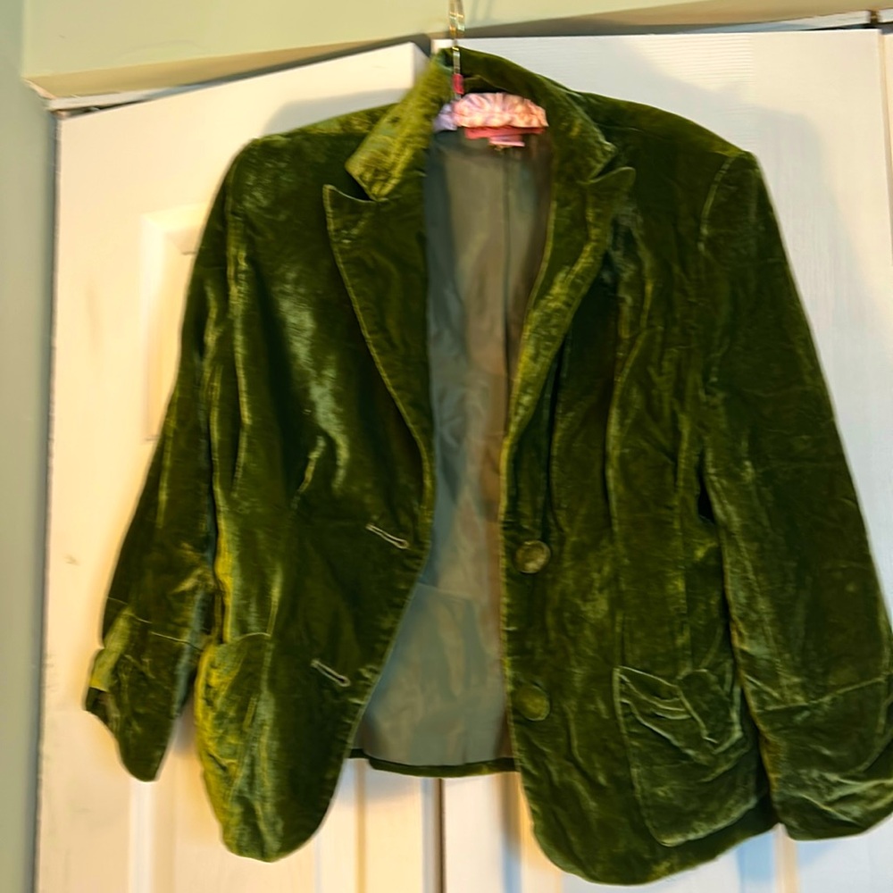 Bandolino crushed velvet jacket